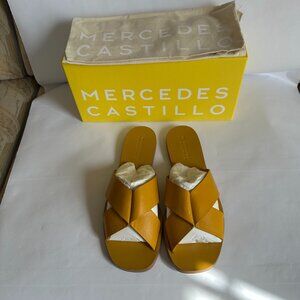 Deep Yellow Slip-On Sandals